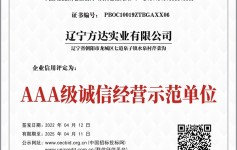 誠信經(jīng)營示范等級(jí)證書